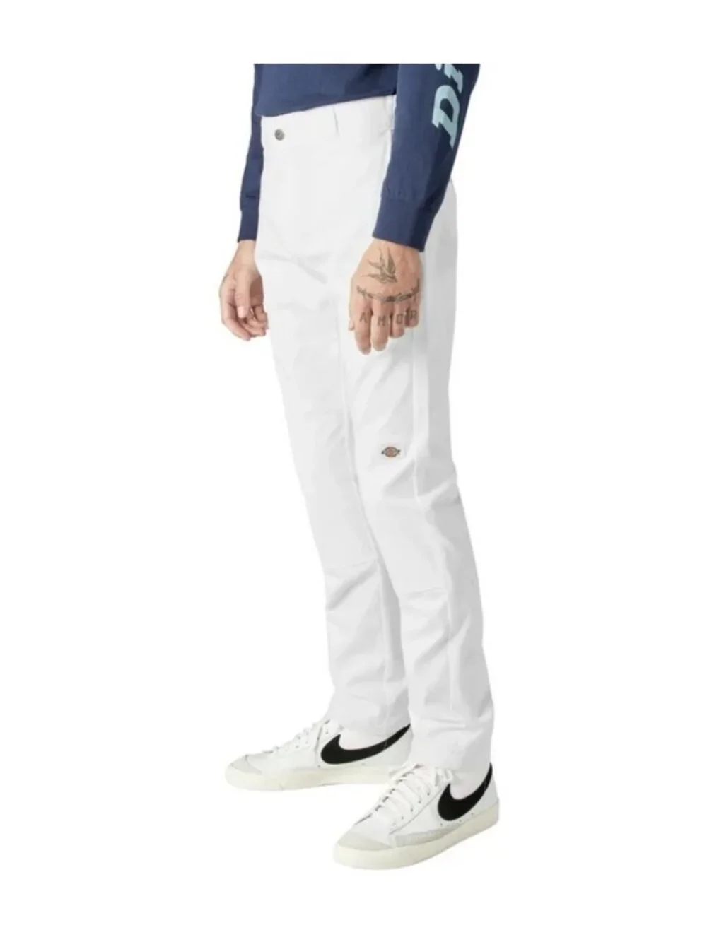 Dickies Men’ Flex Twill Work White Pants Skinny Fit With Straight Leg Size 28X32